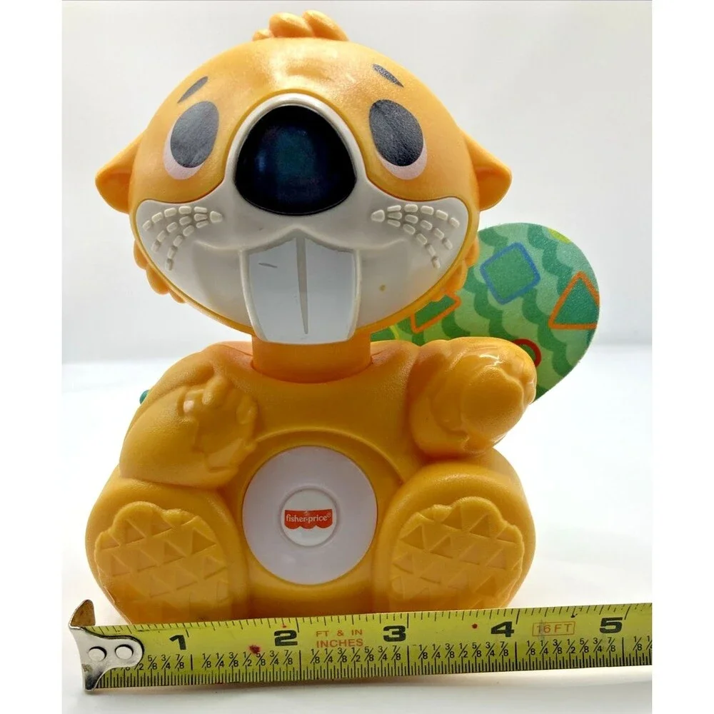 Fisher Price Linkimals Boppin Beaver Musical Light Up Learning Toy Tested Works